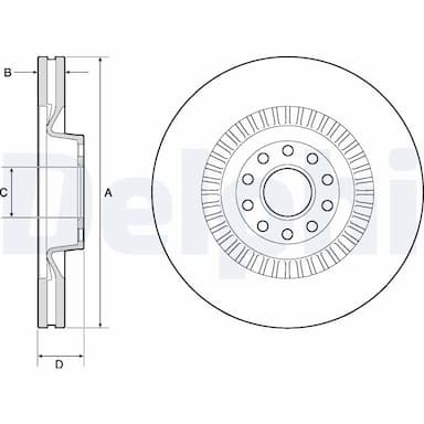 Bremžu diski DELPHI BG9957 1