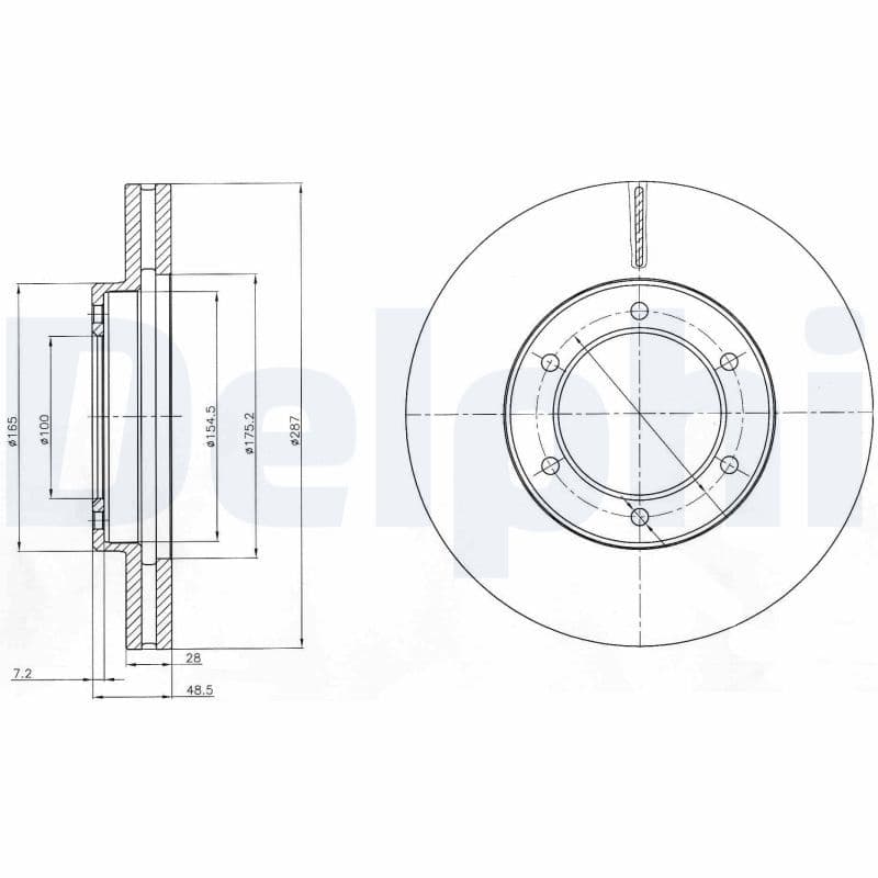 Bremžu diski DELPHI BG4209 1