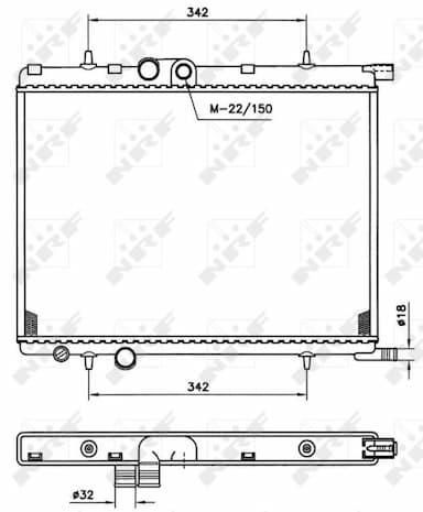 Radiators, Motora dzesēšanas sistēma NRF 519524 1