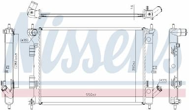 Radiators, Motora dzesēšanas sistēma NISSENS 67555 5