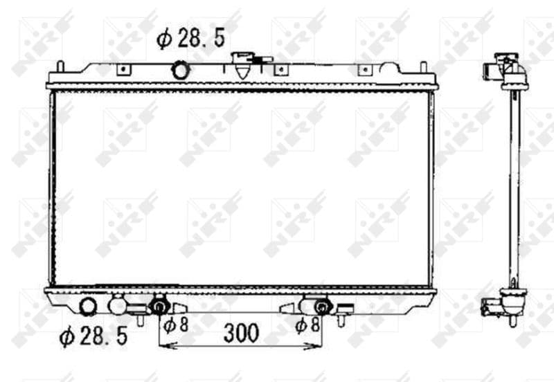 Radiators, Motora dzesēšanas sistēma NRF 53390 1