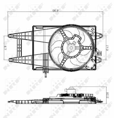 Ventilators, Motora dzesēšanas sistēma NRF 47243 2