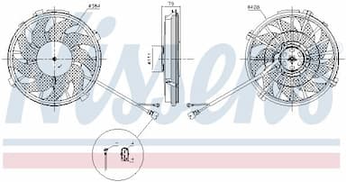 Ventilators, Motora dzesēšanas sistēma NISSENS 85753 6