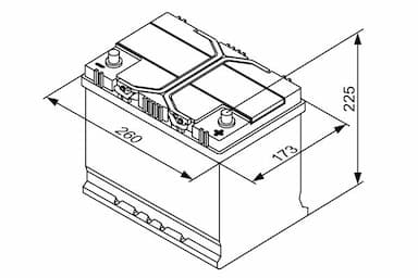 Startera akumulatoru baterija BOSCH 0 092 S40 260 5