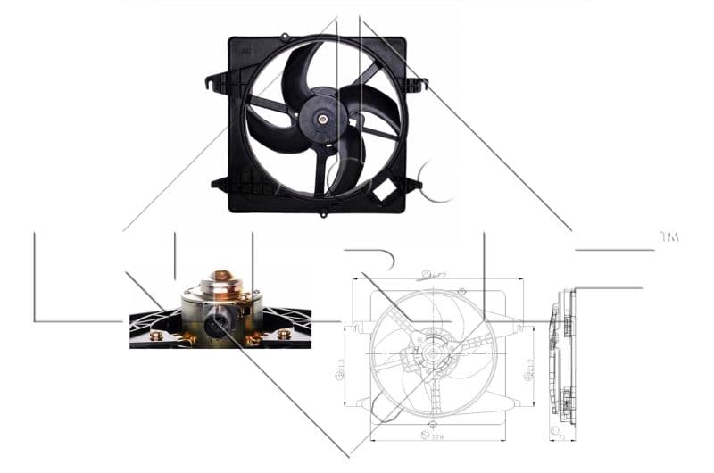 Ventilators, Motora dzesēšanas sistēma NRF 47259 1