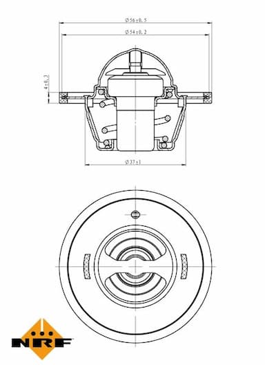 Termostats, Dzesēšanas šķidrums NRF 725136 5