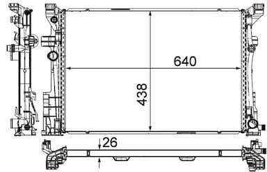 Radiators, Motora dzesēšanas sistēma MAHLE CR 2170 000P 2