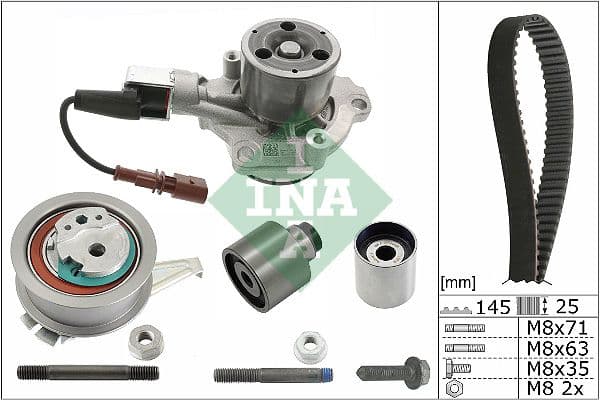 Ūdenssūknis + Zobsiksnas komplekts Schaeffler INA 530 0759 30 1