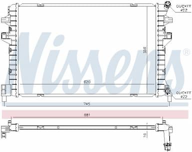 Radiators NISSENS 65306 5