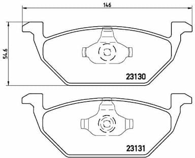 Bremžu uzliku kompl., Disku bremzes BREMBO P 85 041 1