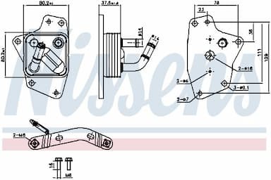 Eļļas radiators, Motoreļļa NISSENS 91444 1