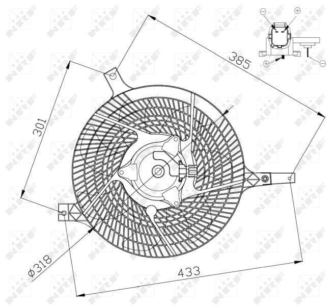 Ventilators, Motora dzesēšanas sistēma NRF 47572 1