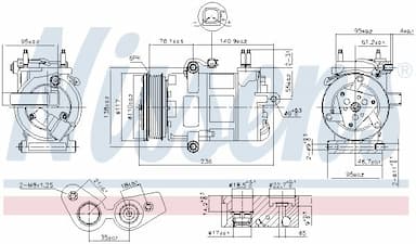 Kompresors, Gaisa kond. sistēma NISSENS 890217 1