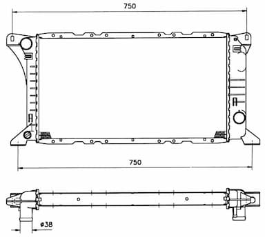 Radiators, Motora dzesēšanas sistēma NRF 506212 1