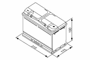 Startera akumulatoru baterija BOSCH 0 092 S40 110 5