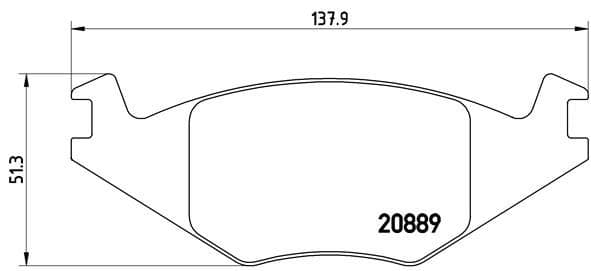 Bremžu uzliku kompl., Disku bremzes BREMBO P 85 019 1