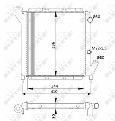 Radiators, Motora dzesēšanas sistēma NRF 54641 4