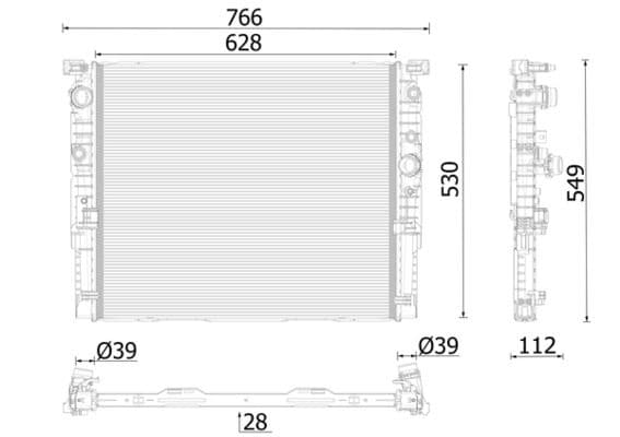 Radiators, Motora dzesēšanas sistēma MAHLE CR 2630 000P 1