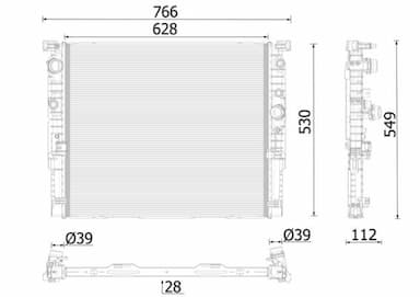 Radiators, Motora dzesēšanas sistēma MAHLE CR 2630 000P 1