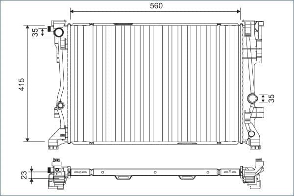 Radiators, Motora dzesēšanas sistēma VALEO 701158 1