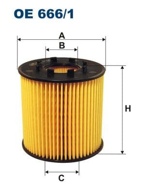 Eļļas filtrs FILTRON OE 666/1 1