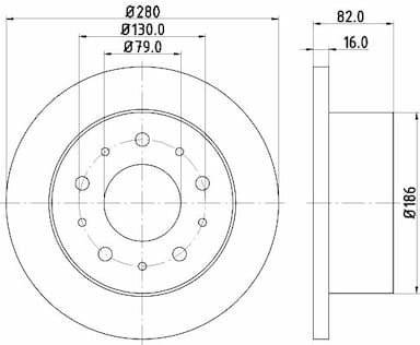 Bremžu diski HELLA 8DD 355 108-981 4