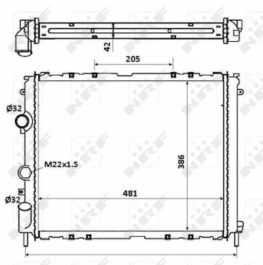 Radiators, Motora dzesēšanas sistēma NRF 58210 1