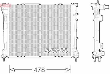 Radiators, Motora dzesēšanas sistēma DENSO DRM09043 1