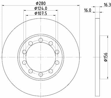 Bremžu diski HELLA 8DD 355 113-291 4