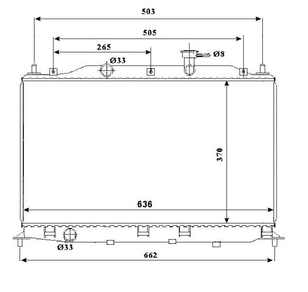 Radiators, Motora dzesēšanas sistēma NRF 53822 1