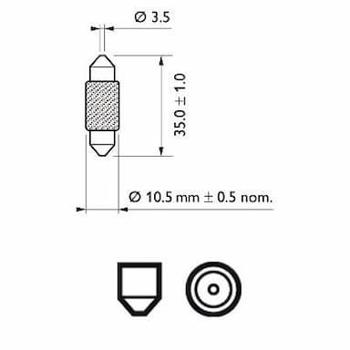 Kvēlspuldze PHILIPS 12854CP 3