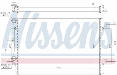 Radiators, Motora dzesēšanas sistēma NISSENS 65279A 5