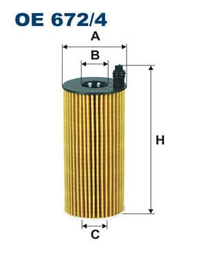 Eļļas filtrs FILTRON OE 672/4 1