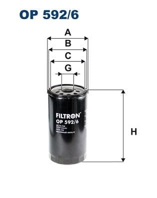 Eļļas filtrs FILTRON OP 592/6 1