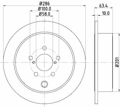 Bremžu diski HELLA 8DD 355 116-421 4