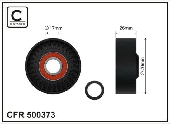 Spriegotājrullītis, Ķīļrievu siksna CAFFARO 500373 1