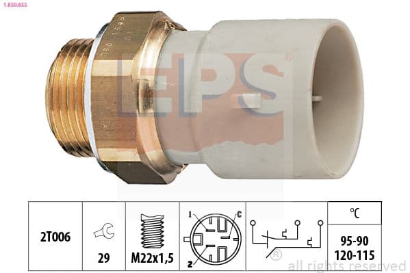 Termoslēdzis, Radiatora ventilators EPS 1.850.655 1