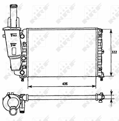 Radiators, Motora dzesēšanas sistēma NRF 58951 2