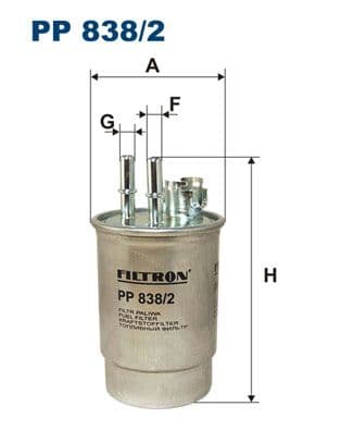 Degvielas filtrs FILTRON PP 838/2 1