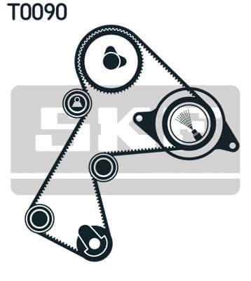 Zobsiksnas komplekts SKF VKMA 06113 2