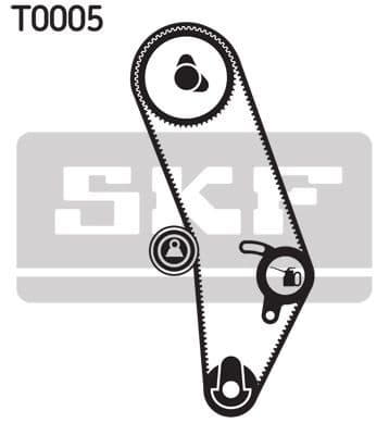 Zobsiksnas komplekts SKF VKMA 01000 2