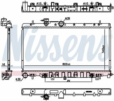 Radiators, Motora dzesēšanas sistēma NISSENS 67711 6