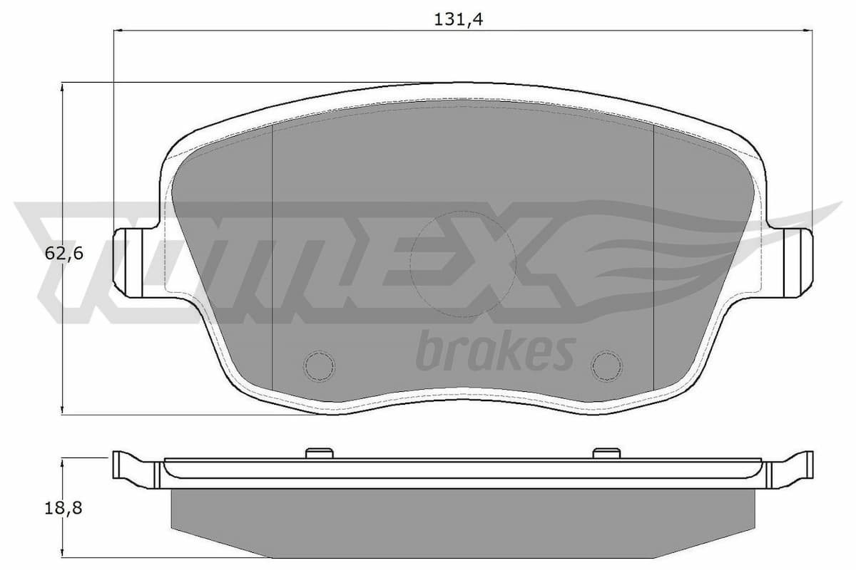 Bremžu uzliku kompl., Disku bremzes TOMEX Brakes TX 13-59 1