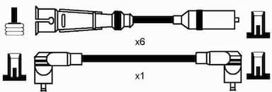Augstsprieguma vadu komplekts NGK 0940 2