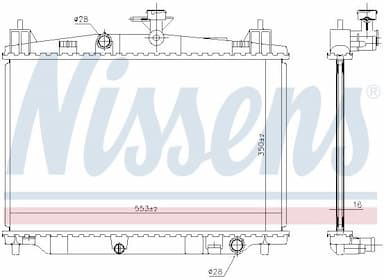 Radiators, Motora dzesēšanas sistēma NISSENS 68504 5