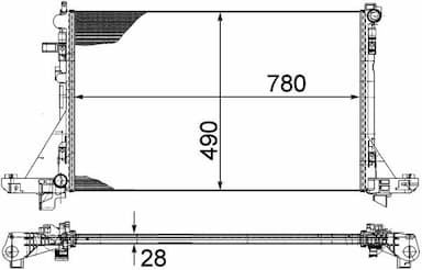 Radiators, Motora dzesēšanas sistēma MAHLE CR 1770 000P 2