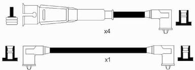 Augstsprieguma vadu komplekts NGK 2583 2