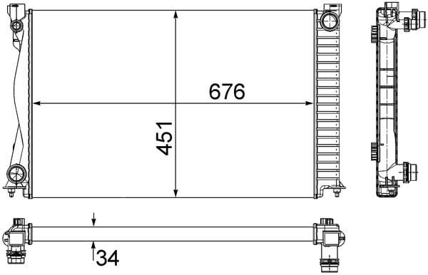 Radiators, Motora dzesēšanas sistēma MAHLE CR 1861 000S 1