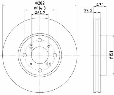 Bremžu diski HELLA 8DD 355 108-131 4