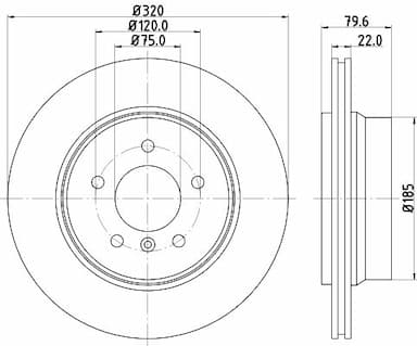 Bremžu diski HELLA 8DD 355 128-491 4